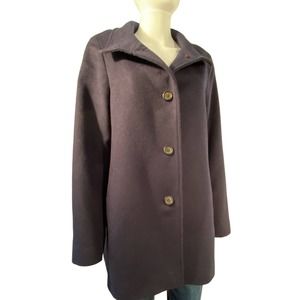 Ralph Lauren Vintage Inspired Wool Blend Coat * Size L Classic Overcoat  WC22